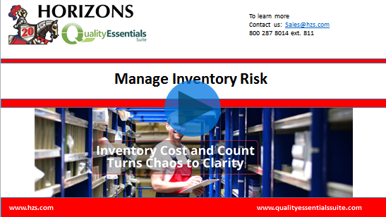 Video - Managing Inventory Risks